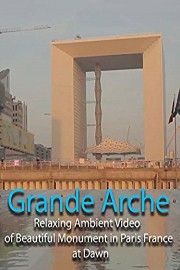 Grande Arche Relaxing Ambient Video of Beautiful Monument in Paris France at Dawn