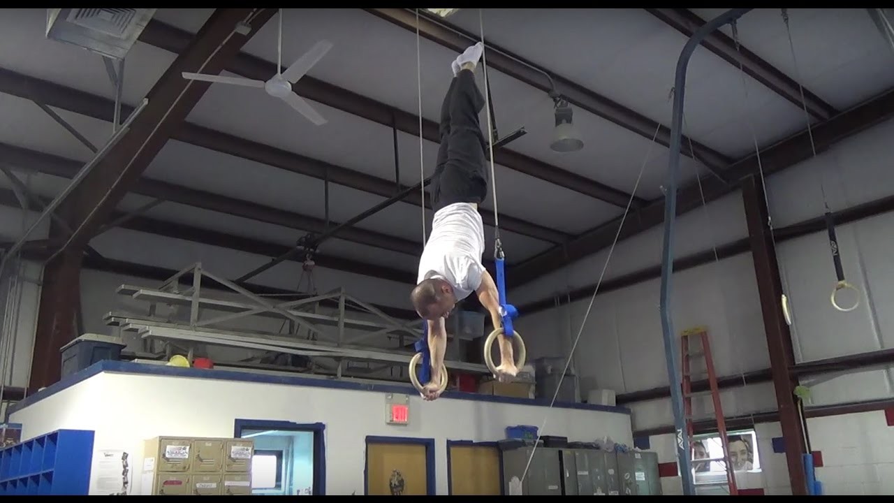 How to Learn a Handstand on Still Rings - Gymnastics Lessons with Carl Newberry