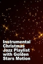 Instrumental Christmas Jazz Playlist with Golden Stars Motion