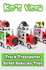 Learn Colors - Truck Transporter Street Vehicles Toys