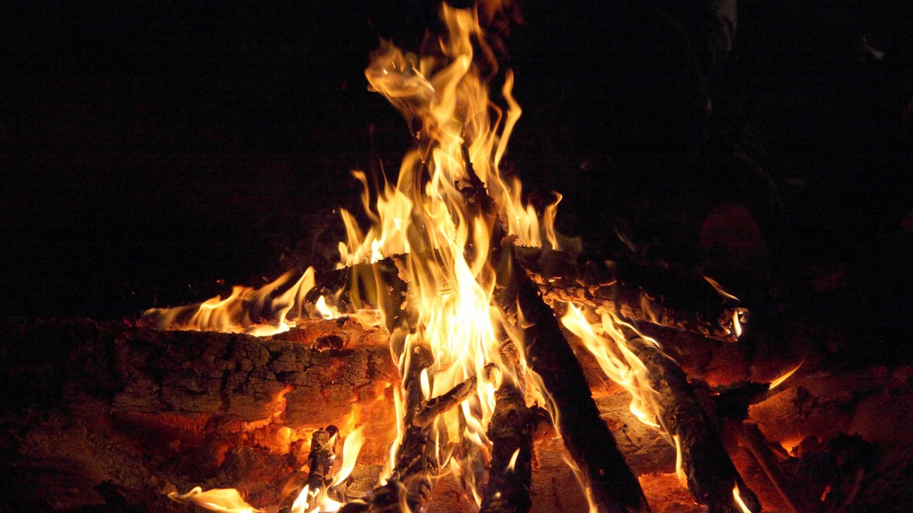 CampFire in the Twilight till the Dark - 3 Hours Long