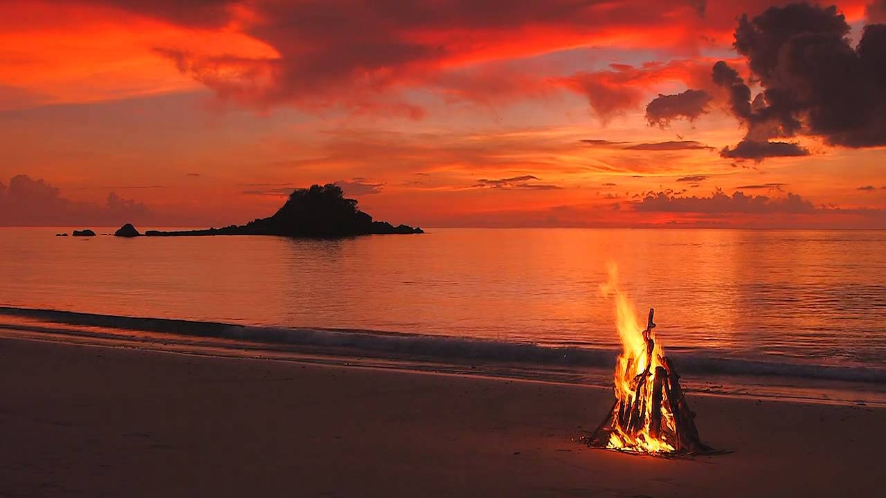 Campfire & Sunset - 3 hours long