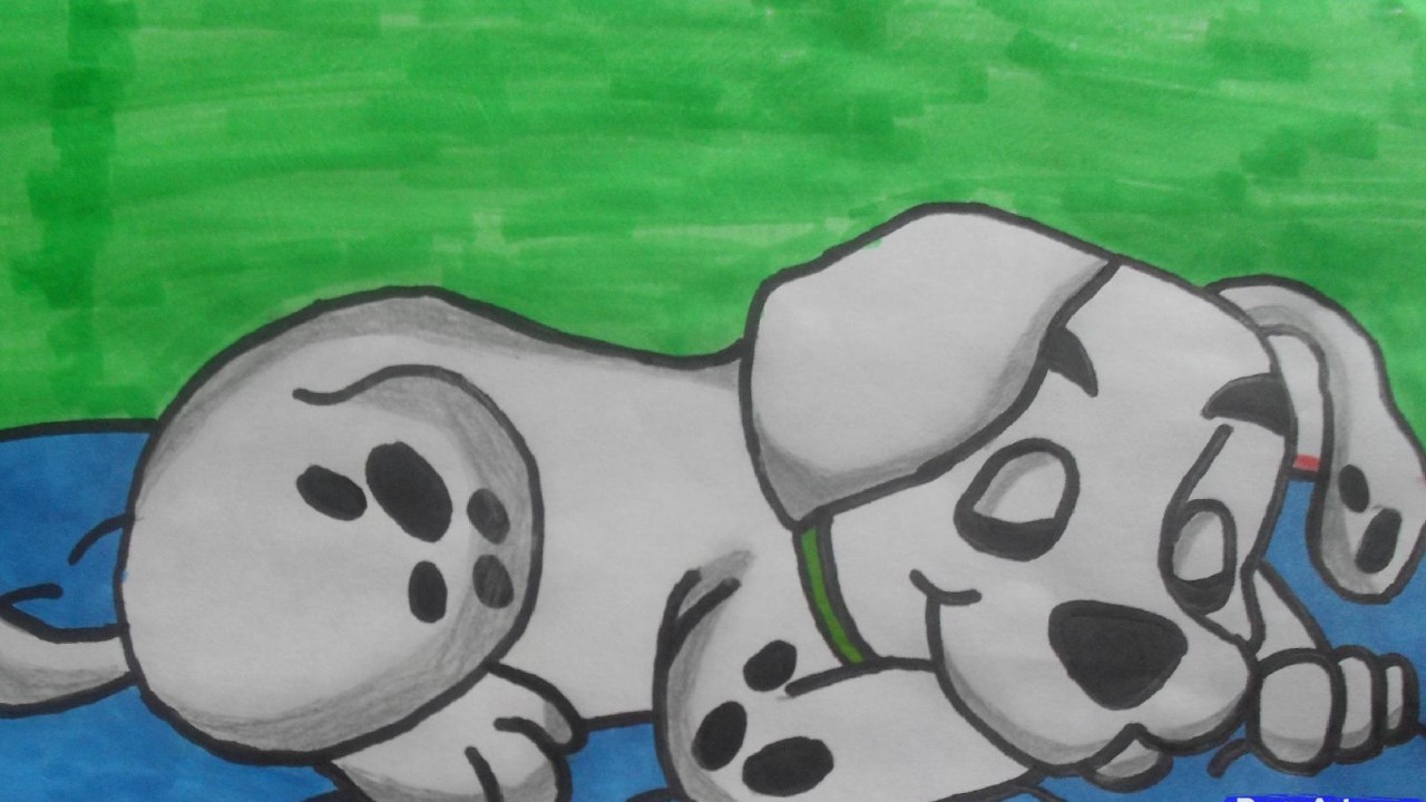 Art Time! Learn Drawing and Coloring with Video Tutorial Lessons Dalmatian