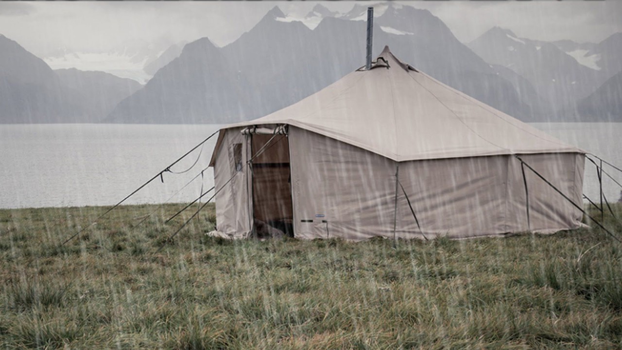 Rain on a Tent: Dark Screen 10 Hours Soothing Rain Sounds [No Thunder] for Sleep, Meditation, Concentration, or Yoga.
