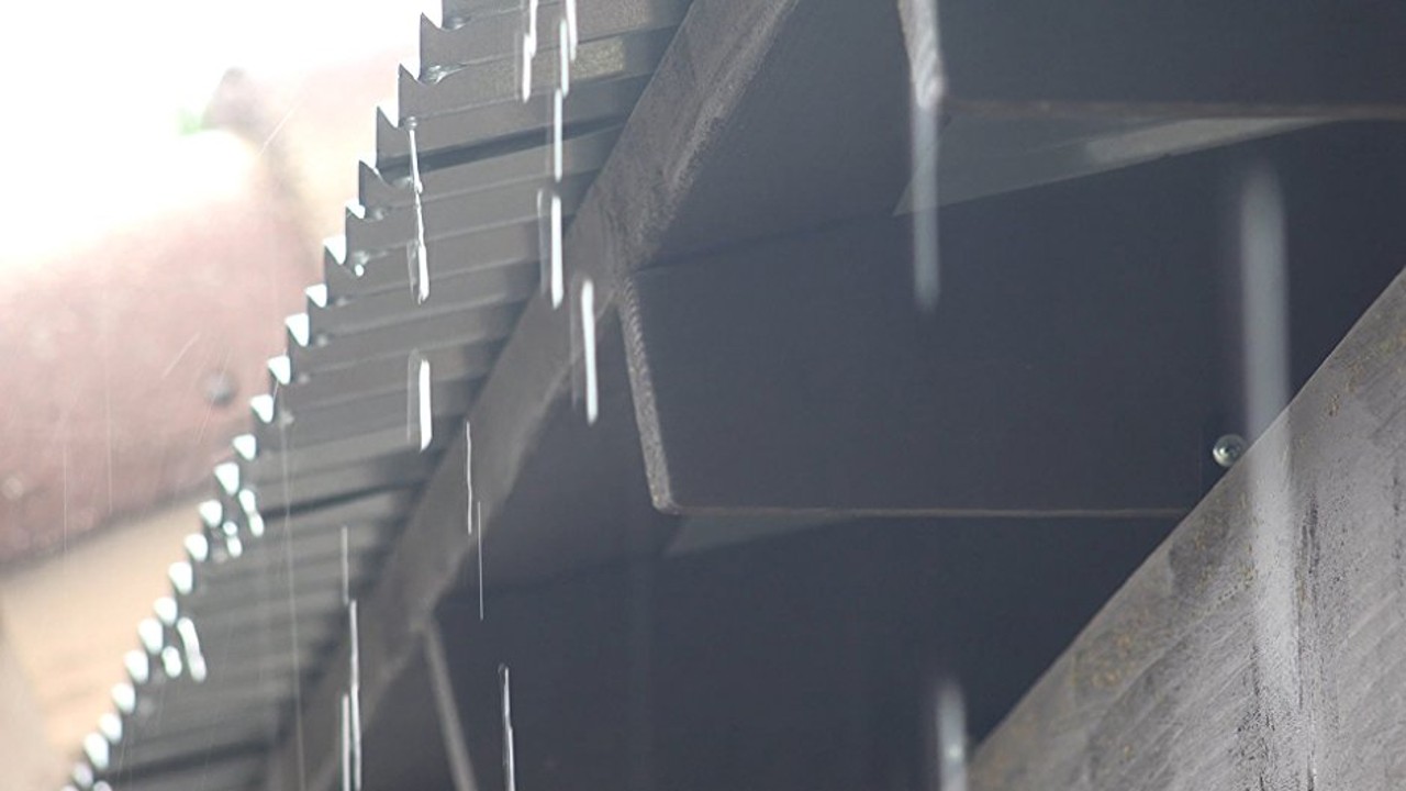 Rain and Thunder [Dark Screen 10 hours] Relaxing Ambient Rainfall and Thunderstorm Sounds for Sleeping on a Tin Metal Roof