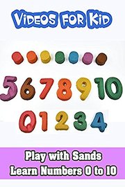 Play with Sands Learn Numbers 0 to 10 - Videos for Kid