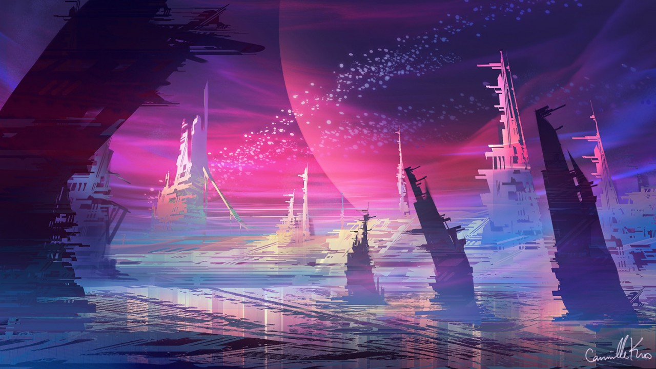 Digitial Painting by Camille Kuo: Environment Creation