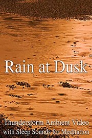 Rain at Dusk Thunderstorm Ambient Video with Sleep Sounds for Meditation