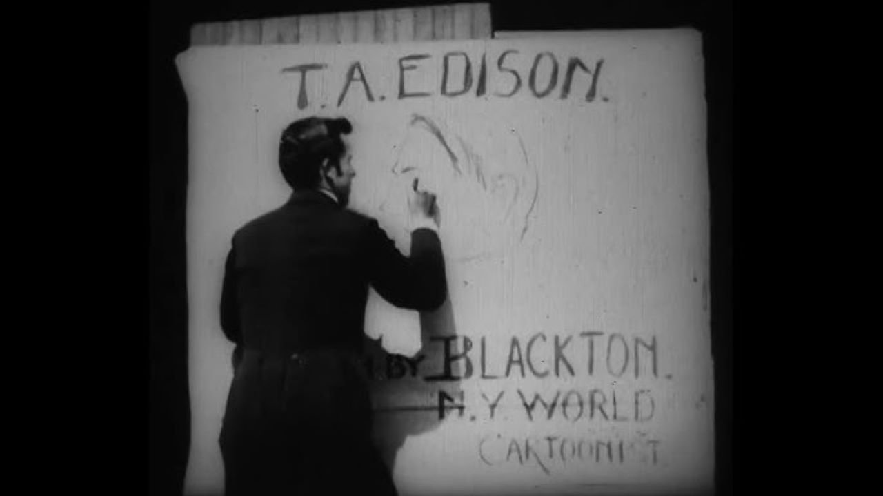 Inventor Edison Sketched by World Artist