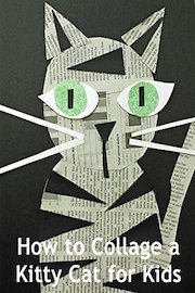 How to Collage a Kitty Cat for Kids