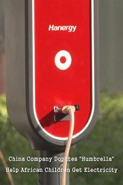 China Company Donates Humbrella to Help African Children Get Electricity