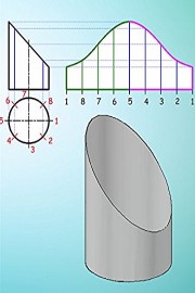 Template to miter pipe - Pipe template layout - Part 1