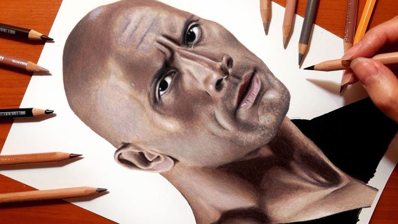Real Time Drawing Dwayne The Rock Johnson