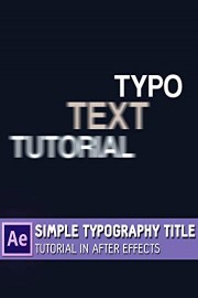 Simple Typography Title Tutorial in After Effects