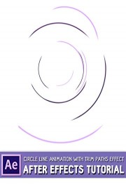 Circle Line Animation with Trim Paths effect | After Effects tutorial
