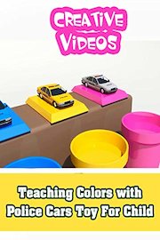 Teaching Colors with Police Cars Toy For Child
