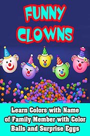Learn Colors with Name of Family Member with Color Balls and Surprise Eggs