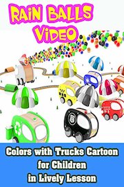 Colors with Trucks Cartoon for Children in Lively Lesson
