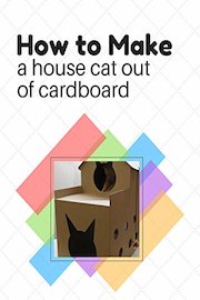 How to make a house cat out of cardboard