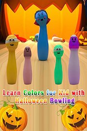 Learn Colors for Kid with Halloween Bowling