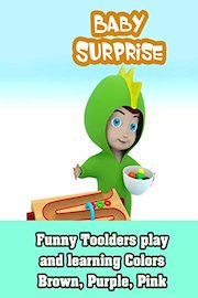 Funny Toolders play and learning Colors Brown, Purple, Pink