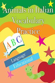 Animals in Italian Vocabulary Practice Language Educational