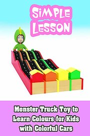 Monster Truck Toy to Learn Colours for Kids with Colorful Cars