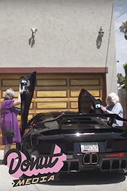 Two Grandmas pull out in a Lamborghini