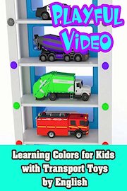 Learning Colors for Kids with Transport Toys by English