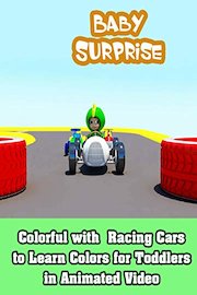 Colorful with Racing Cars to Learn Colors for Toddlers in Animated Video