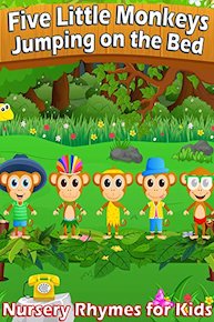Five Little Monkeys Jumping on the Bed - Nursery Rhymes for Kids