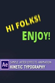 Simple After Effects Animation - Kinetic Typography