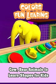 Cow, Bear Animals to Learn Shapes for Kids