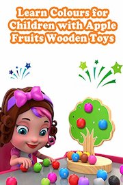 Learn Colours for Children with Apple Fruits Wooden Toys