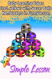 Baby Learning Colors amburgers in Funny lesson