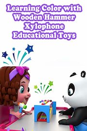 Learning Color with Wooden Hammer Xylophone Educational Toys