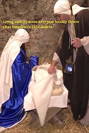 Living nativity scene 2017 year locality Destro