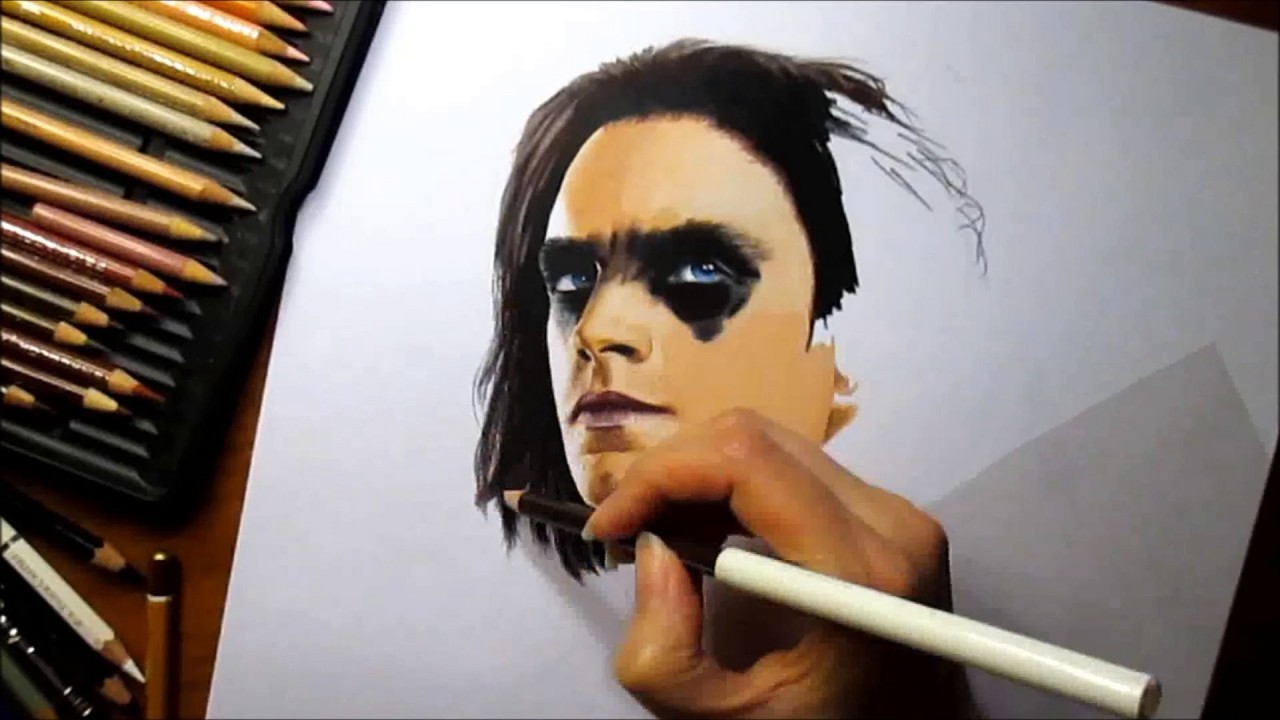 Time Lapse Drawing of Bucky Barnes