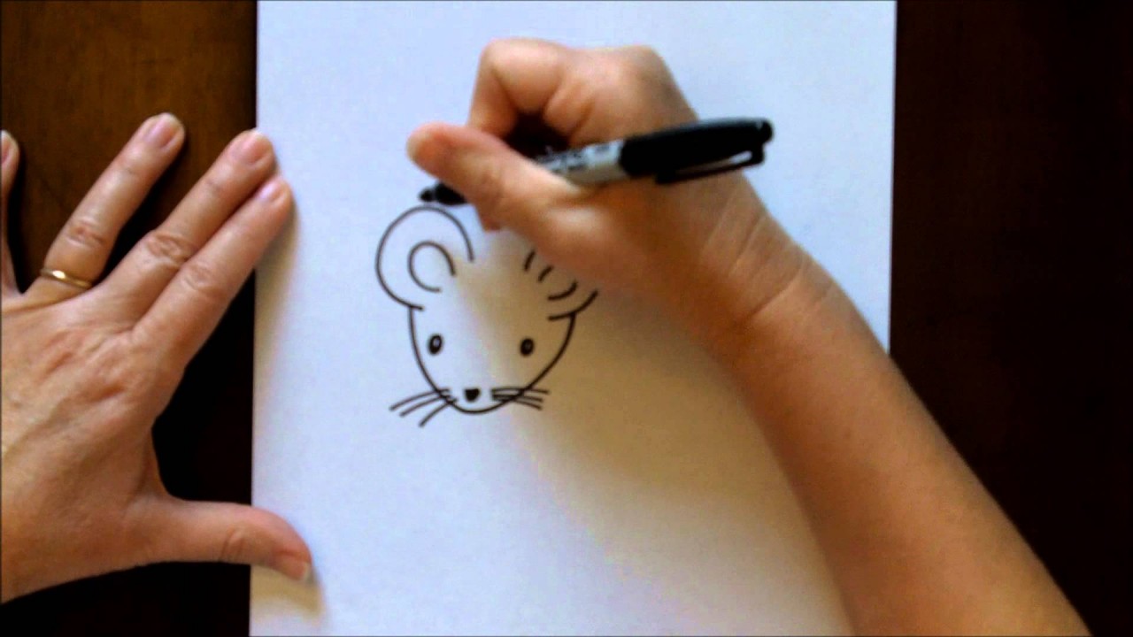 Drawing a Mouse With Kids: Step-By-Step Art Lesson