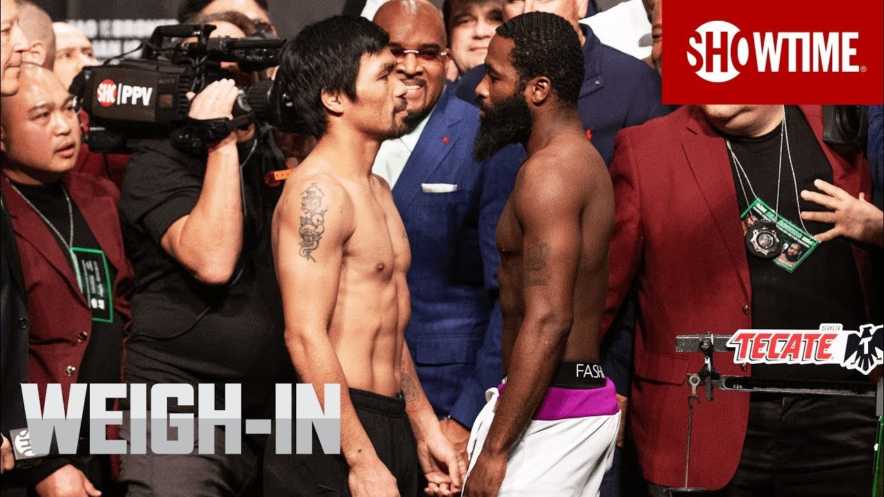 WEIGH-IN LIVE: Pacquiao vs. Broner