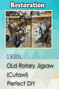 Restoration 1930s Old Rotary Jigsaw (Cutawl) Perfect DIY