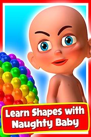Learn Shapes with Naughty Baby