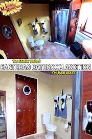 The Family Builds an Earthbag Bathroom Addition on the Main House