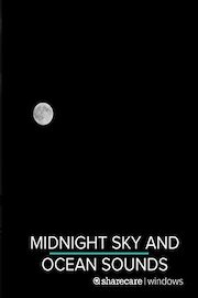 Midnight Sky and Ocean Sounds for sleep 8 hours