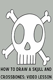 How to Draw a Skull and Crossbones: Video Lesson