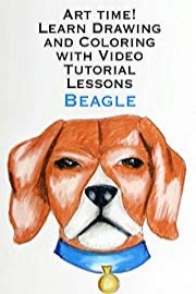 Art time! Learn Drawing and Coloring with Video Tutorial Lessons Beagle