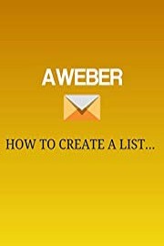 Aweber - How To Create A List
