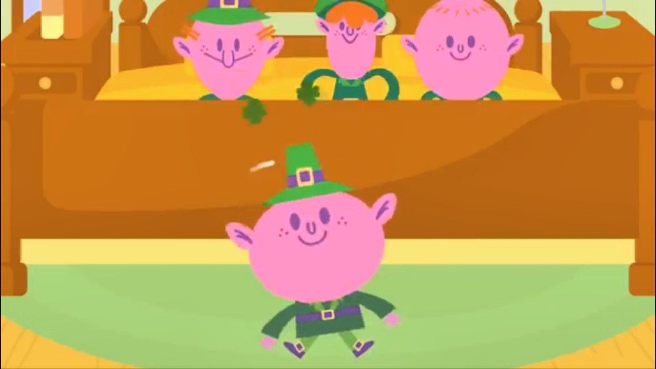 Five Little Leprechauns Jumping on the Bed | The Kiboomers