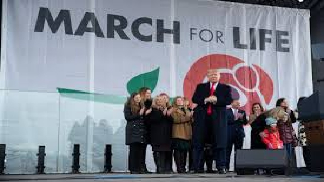 President Trump at the March for Life 2020