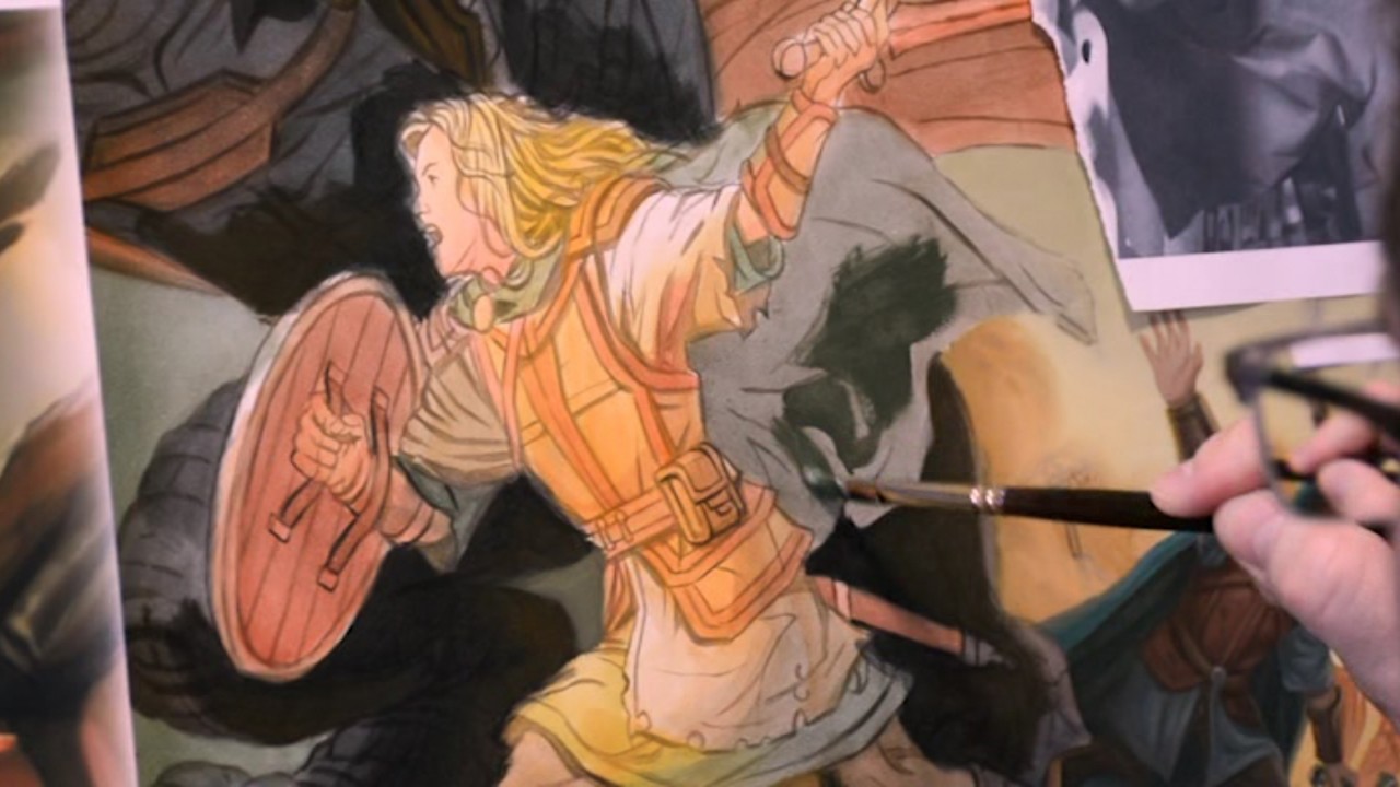 Epic Fantasy Painting In Oils